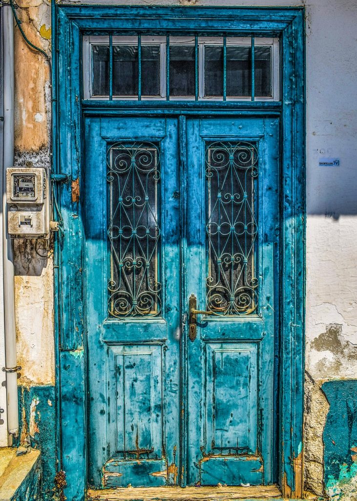 door, old, wooden